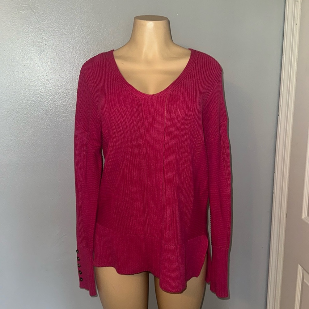 Rachel Zoe pink fuchsia sweater